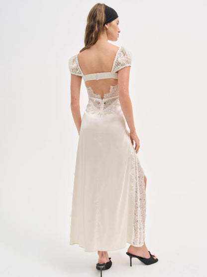 For Love and Lemons - Casey Maxi Dress - White