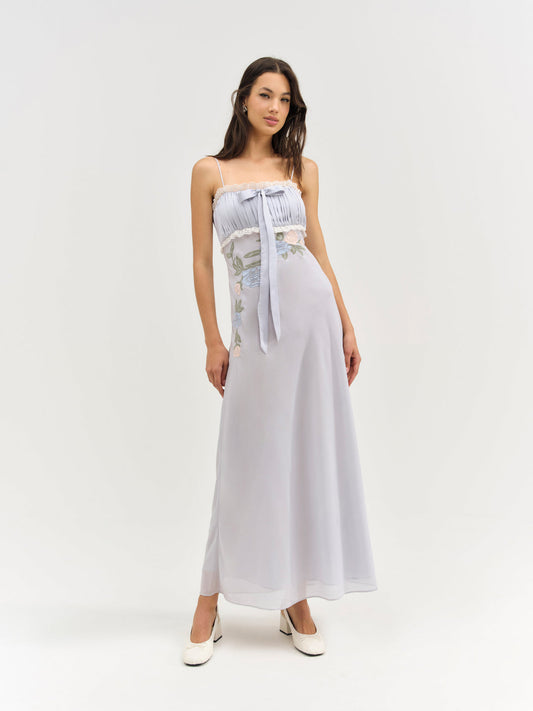 For Love and Lemons - Jasmine Maxi Dress - Blue