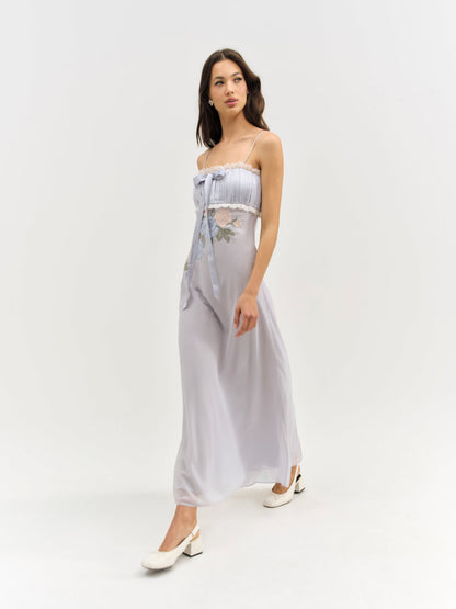 For Love and Lemons - Jasmine Maxi Dress - Blue