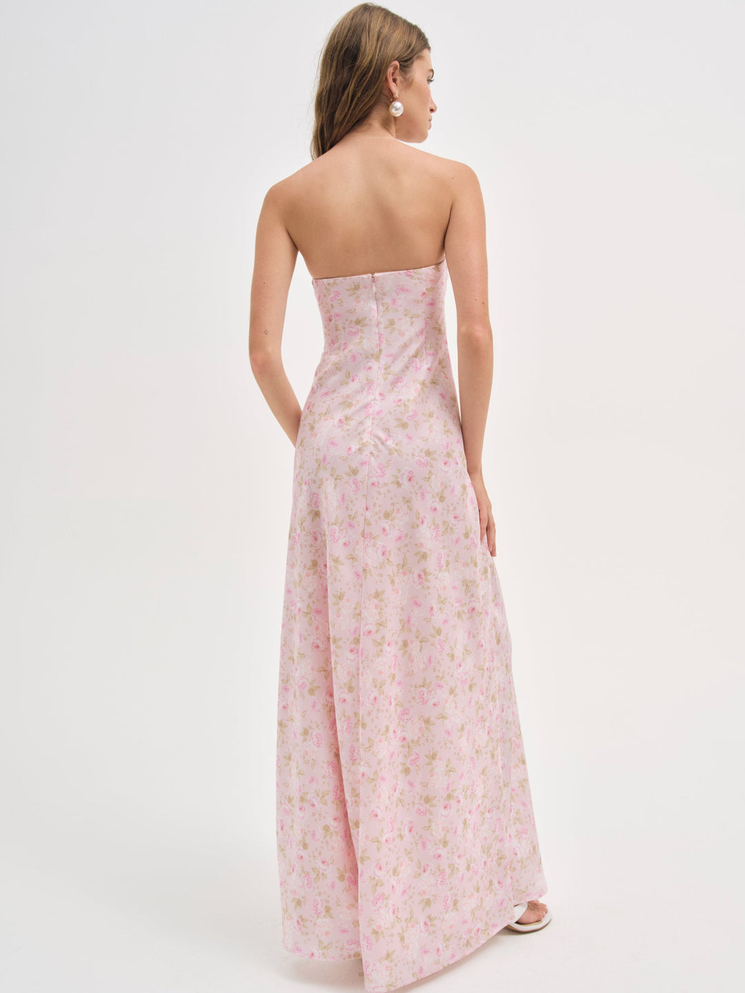 For Love and Lemons - Carla Strapless Maxi Dress - Pink