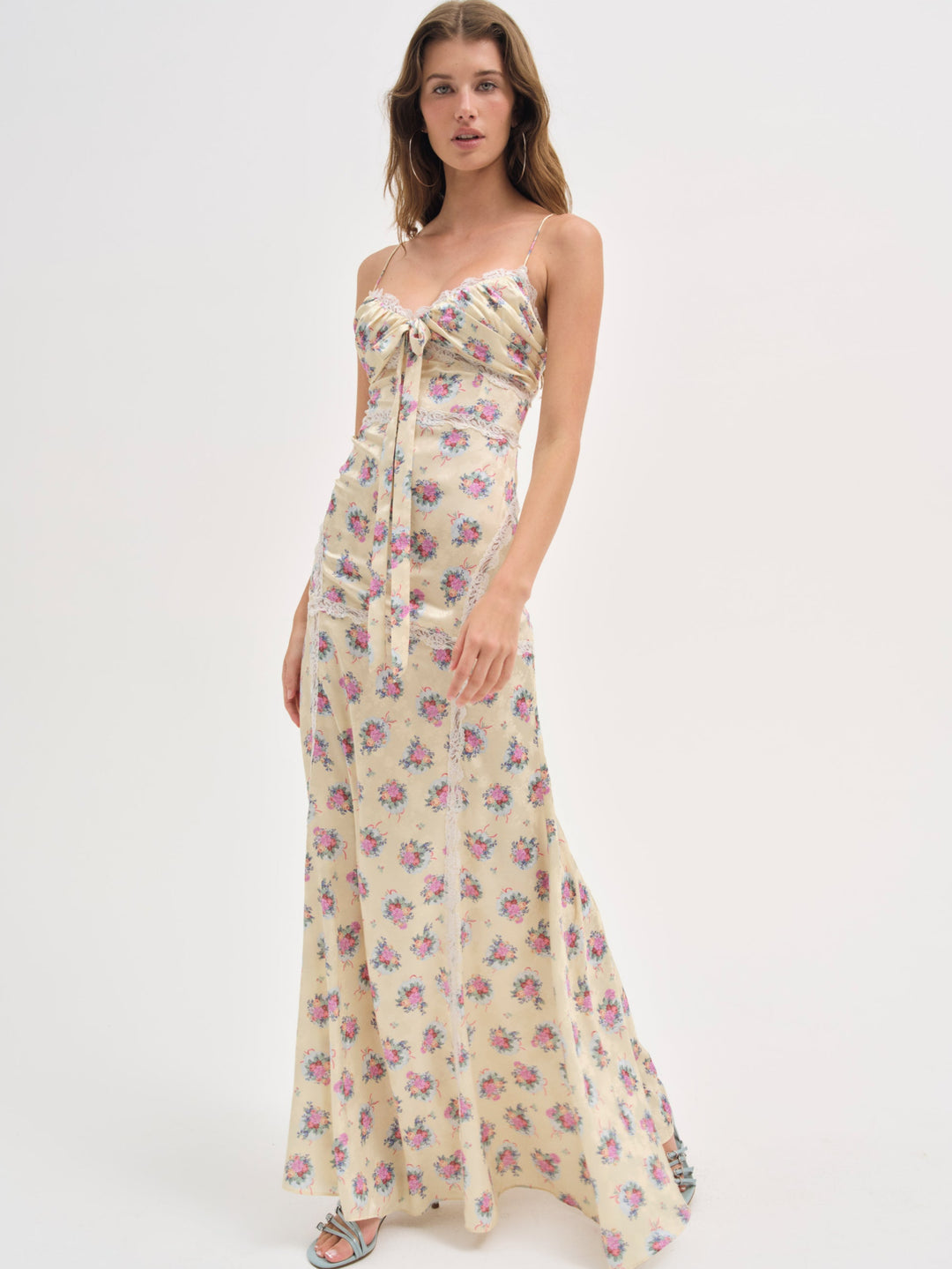 For Love and Lemons - Shannon Maxi Dress - Pink