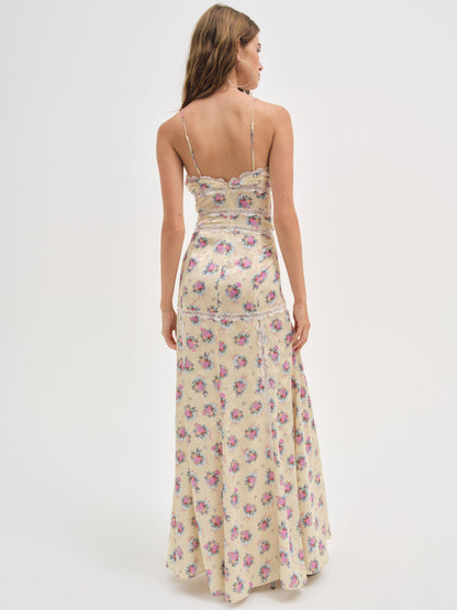 For Love and Lemons - Shannon Maxi Dress - Pink