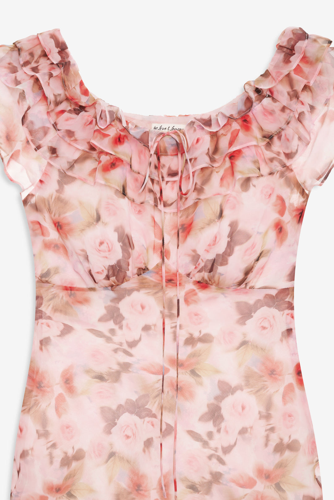 For Love and Lemons - Fallen Floral Maxi Dress - Pink