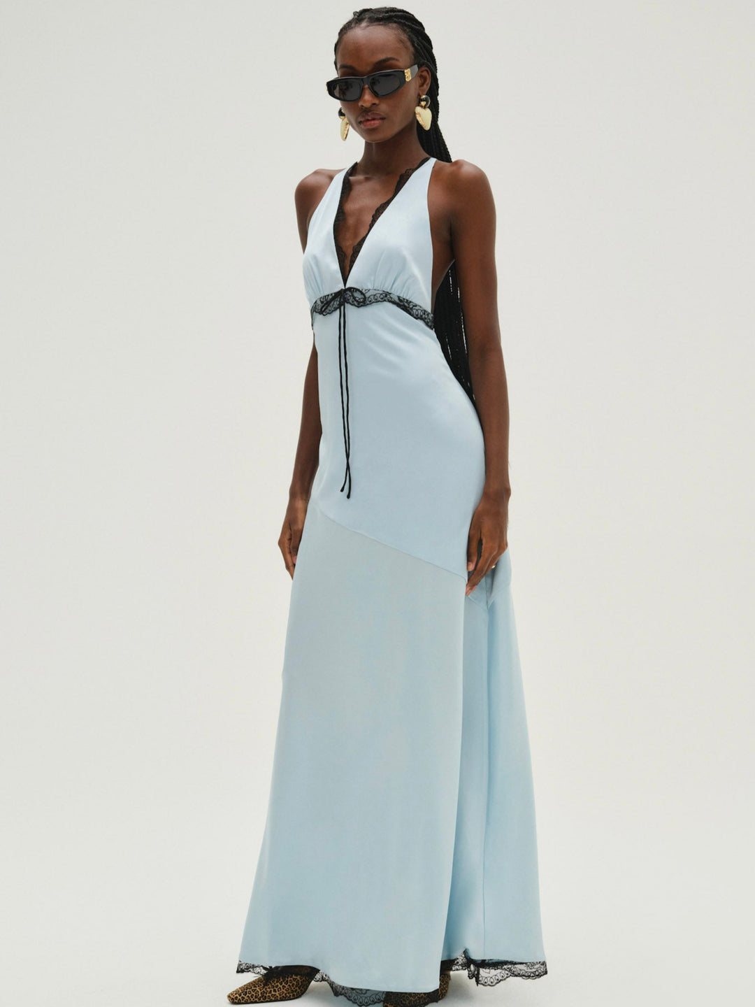 For Love and Lemons - Mariella Maxi Dress - Blue