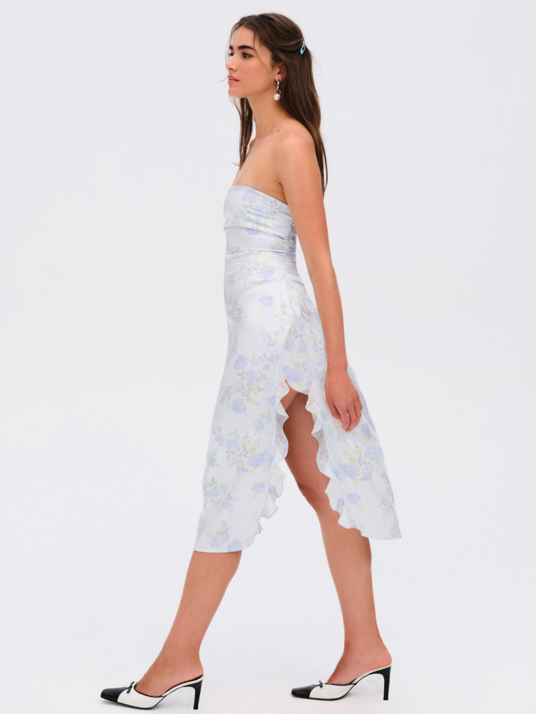 For Love and Lemons - Marisa Midi Dress - Blue