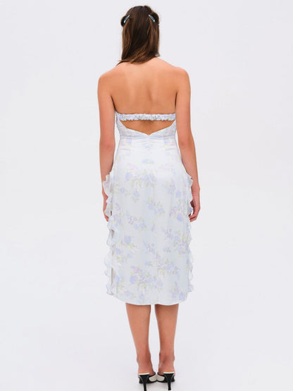 For Love and Lemons - Marisa Midi Dress - Blue