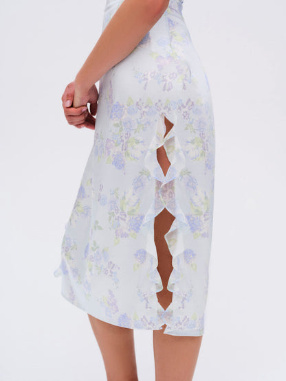 For Love and Lemons - Marisa Midi Dress - Blue