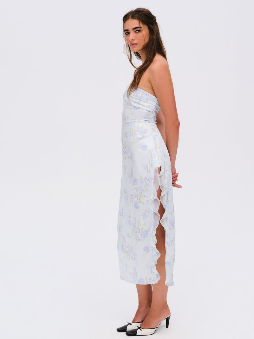 For Love and Lemons - Marisa Midi Dress - Blue