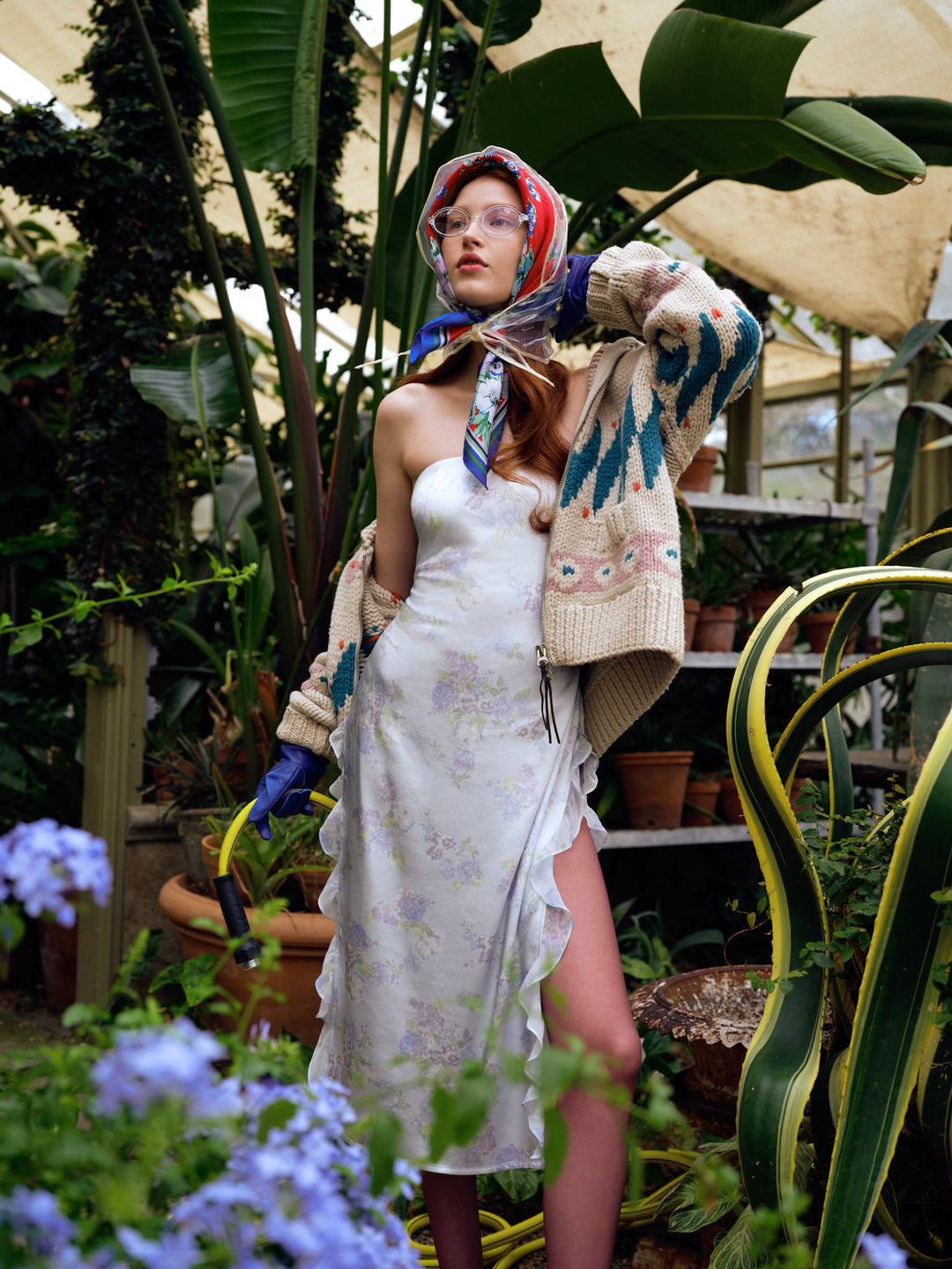 For Love and Lemons - Marisa Midi Dress - Blue