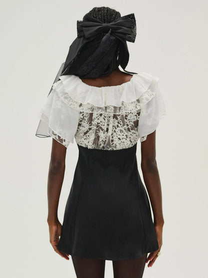 For Love and Lemons - Holiday Lace Mini Dress - White