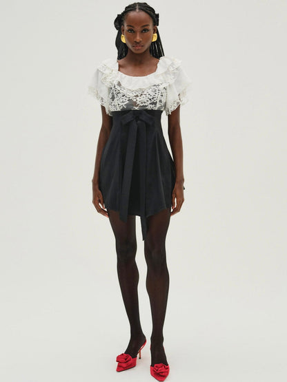 For Love and Lemons - Holiday Lace Mini Dress - White