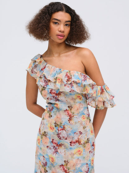 For Love and Lemons - Delphine Midi Dress - Blue