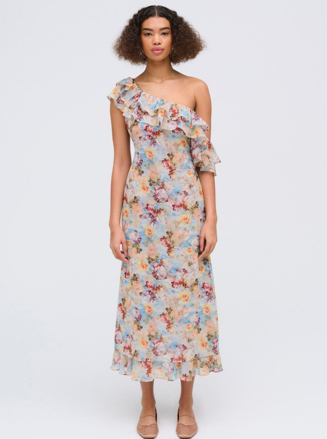 For Love and Lemons - Delphine Midi Dress - Blue