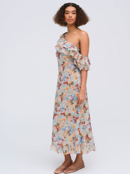 For Love and Lemons - Delphine Midi Dress - Blue