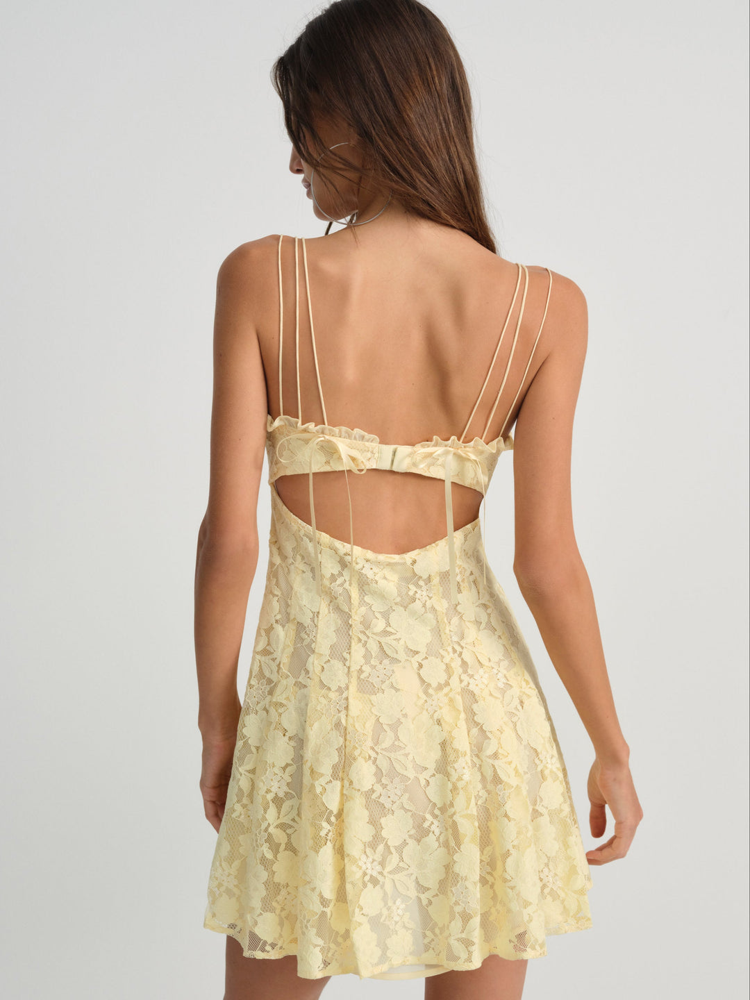 For Love and Lemons - Kate Mini Dress - Yellow