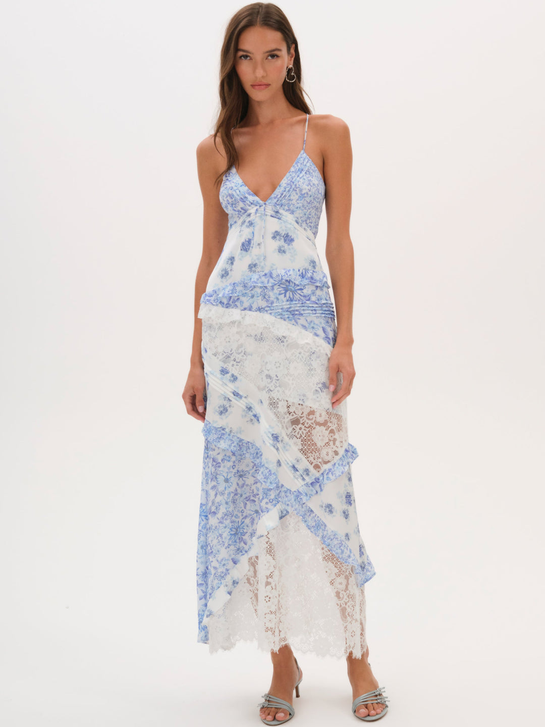 For Love and Lemons - Rosalyn Maxi Dress - Blue