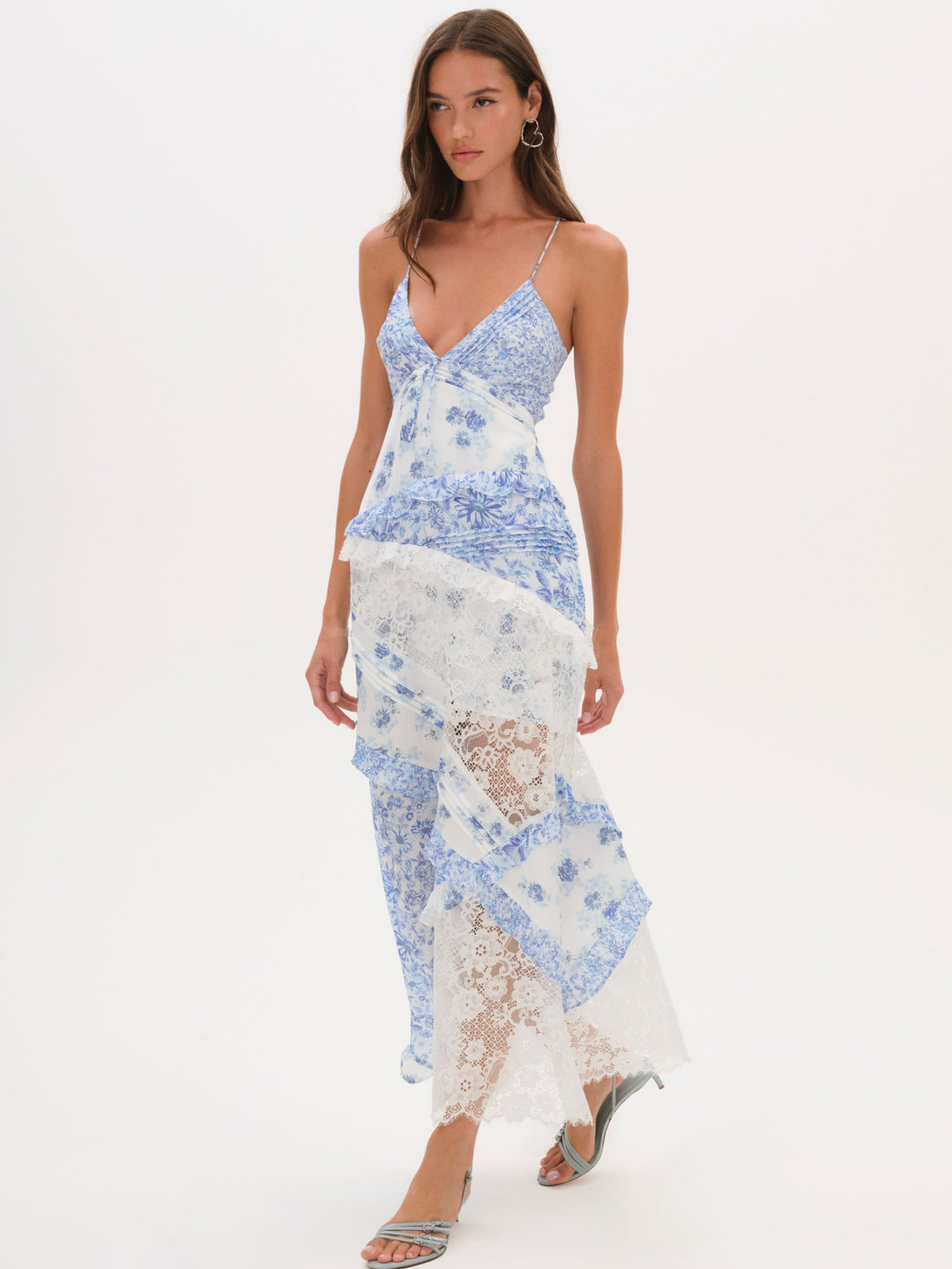 For Love and Lemons - Rosalyn Maxi Dress - Blue