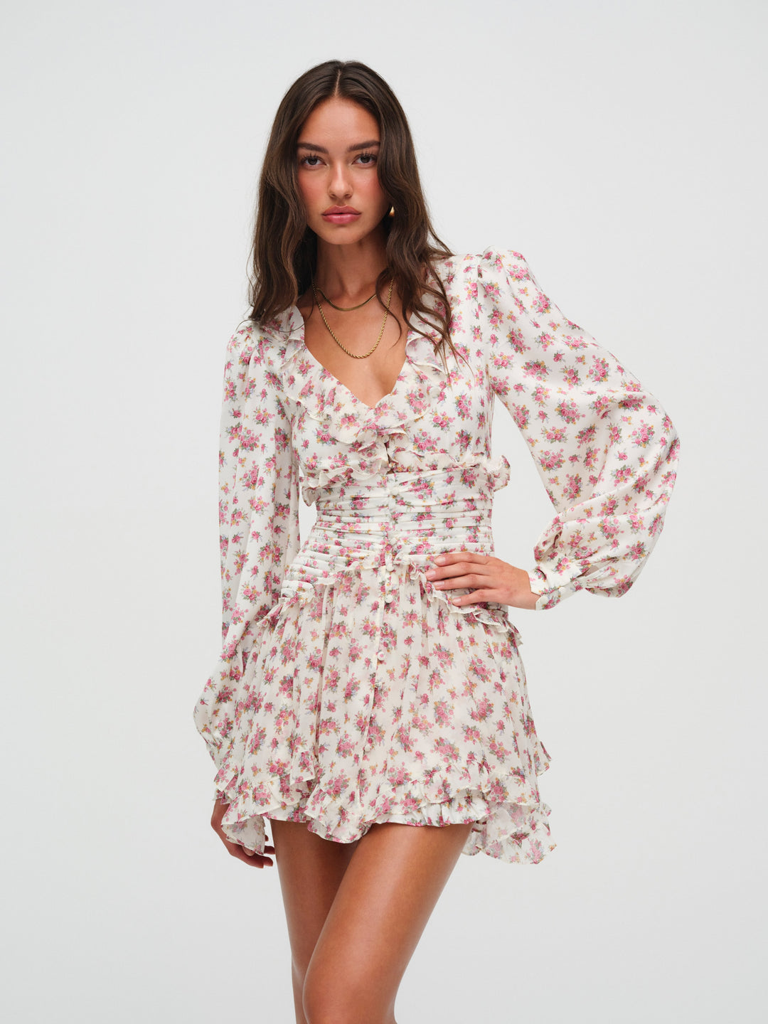 For Love and Lemons - Jayleen Mini Dress - Pink