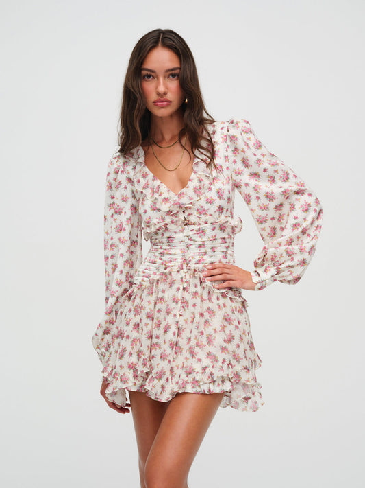 For Love and Lemons - Jayleen Mini Dress - Pink