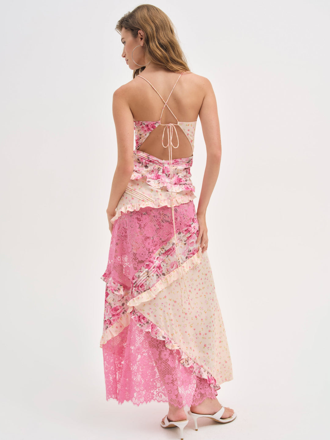 For Love and Lemons - Rosalyn Maxi Dress - Coral