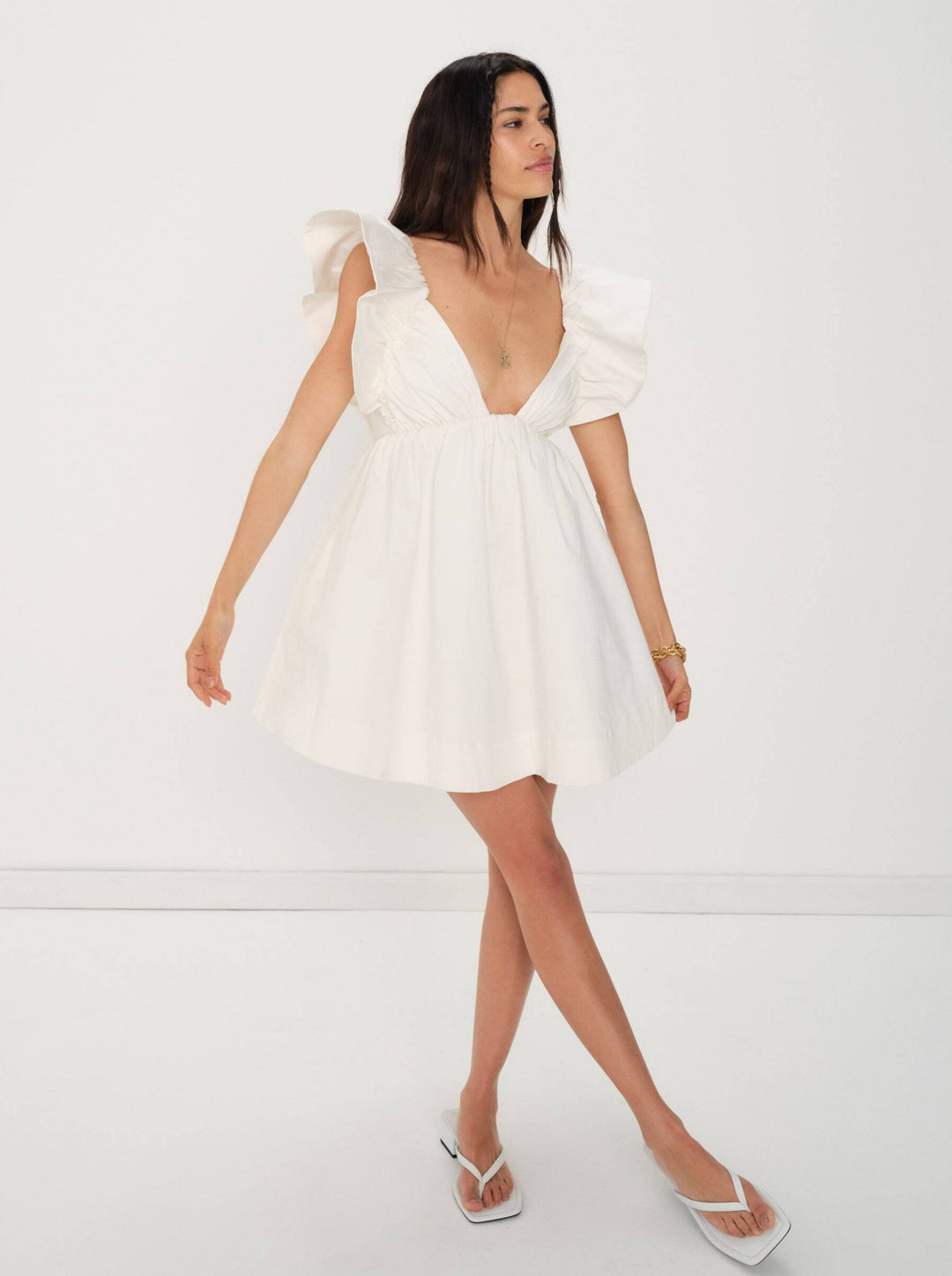 For Love and Lemons - Clementine Mini Dress - White