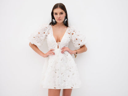 For Love and Lemons - Leighton Mini Dress - White