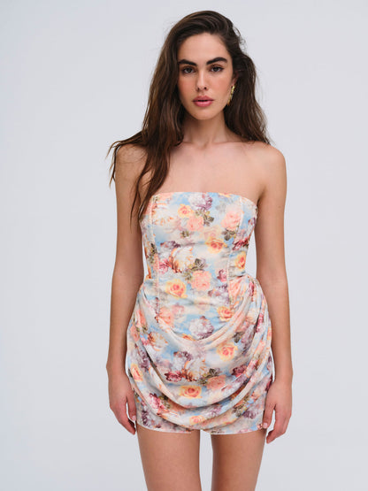 For Love and Lemons - Delphine Mini Dress - Blue