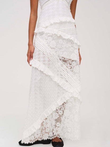 For Love and Lemons - Rosalyn Maxi Dress - White