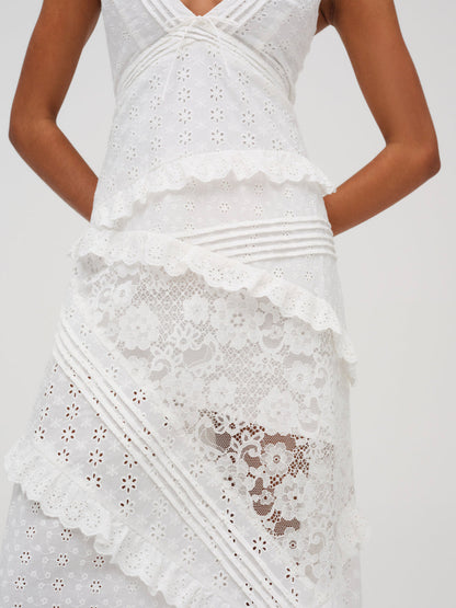 For Love and Lemons - Rosalyn Maxi Dress - White