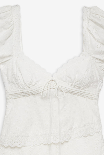 For Love and Lemons - Rosalyn Mini Dress - White