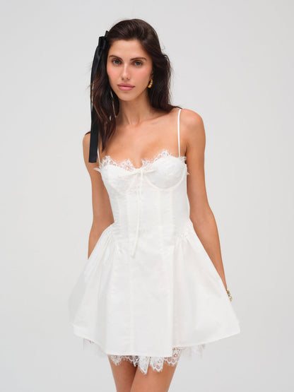 For Love and Lemons - Shae Mini Dress - White