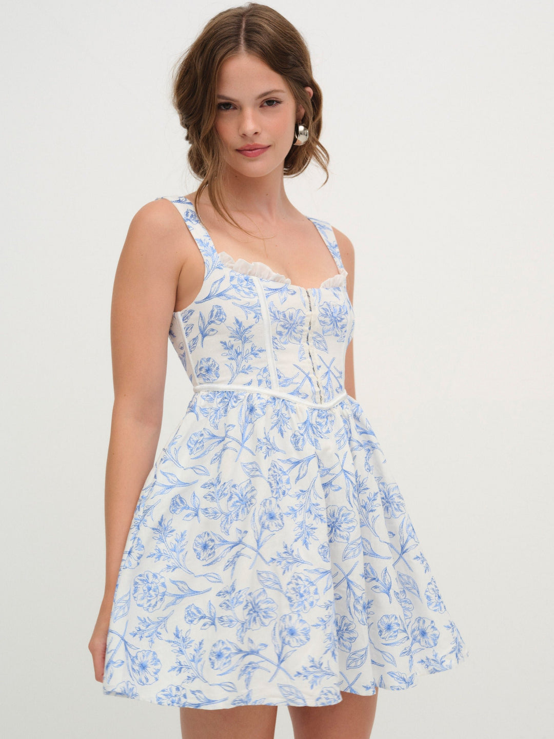 For Love and Lemons - Maisie Mini Dress - Blue
