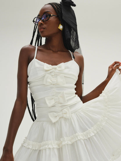 For Love and Lemons - Whipped Cream Taffeta Mini Dress - White