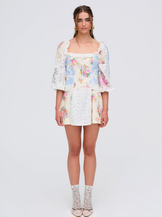 For Love and Lemons - Evelina Mini Dress - Pink