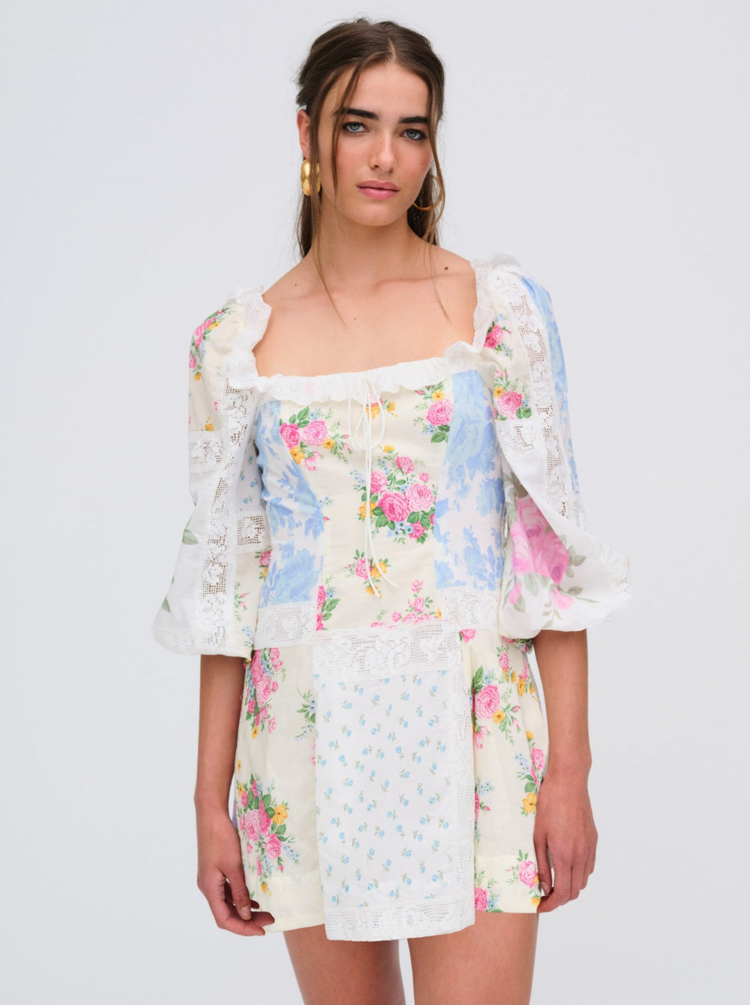 For Love and Lemons - Evelina Mini Dress - Pink