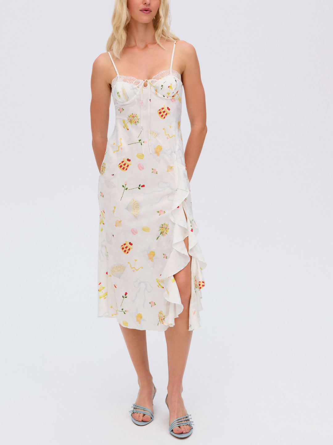 For Love and Lemons - Chania Midi Dress - White