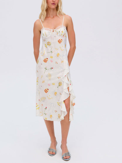 For Love and Lemons - Chania Midi Dress - White