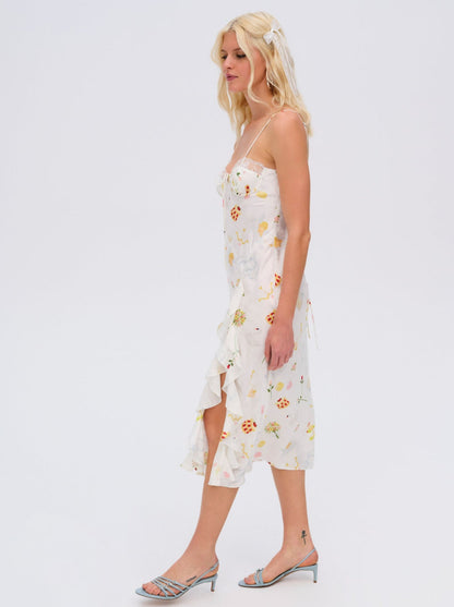 For Love and Lemons - Chania Midi Dress - White
