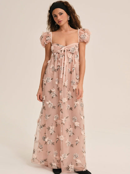 For Love and Lemons Blushing Rose Maxi Dress - Blush