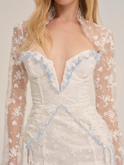 For Love and Lemons - Bluebell Mini Dress - White