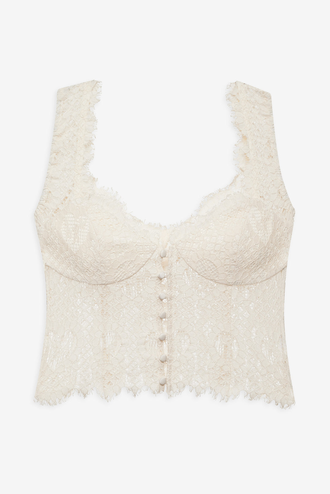 For Love and Lemons - Waverly Lace Top - Cream
