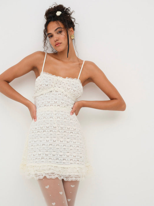 For Love and Lemons - Reba Slip Dress - White