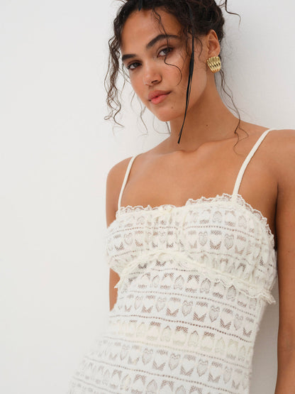 For Love and Lemons - Reba Slip Dress - White