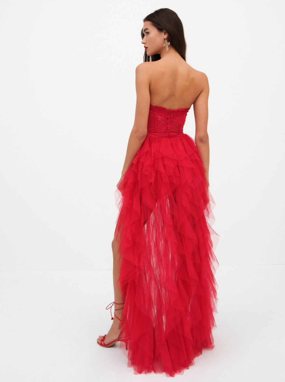 For Love and Lemons - Bustier Gown - Red
