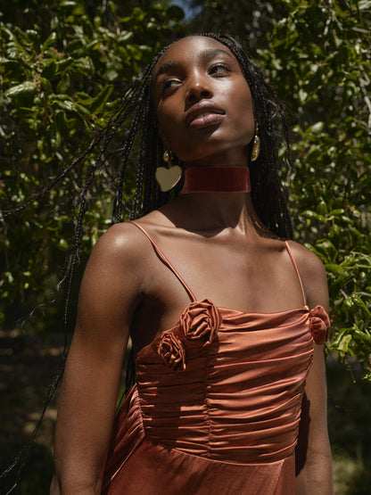 For Love and Lemons - Winona Bridesmaid Gown - Orange