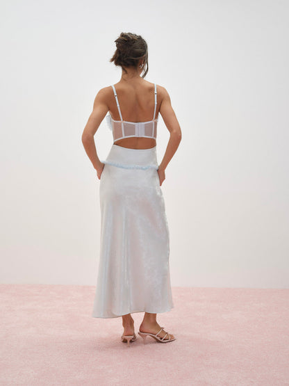 For Love and Lemons - Maribel Maxi Slip Dress - Blue