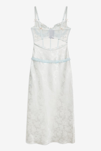 For Love and Lemons - Maribel Maxi Slip Dress - Blue