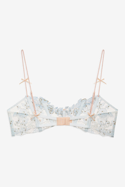 For Love and Lemons - Winter Roses Bra - Blue
