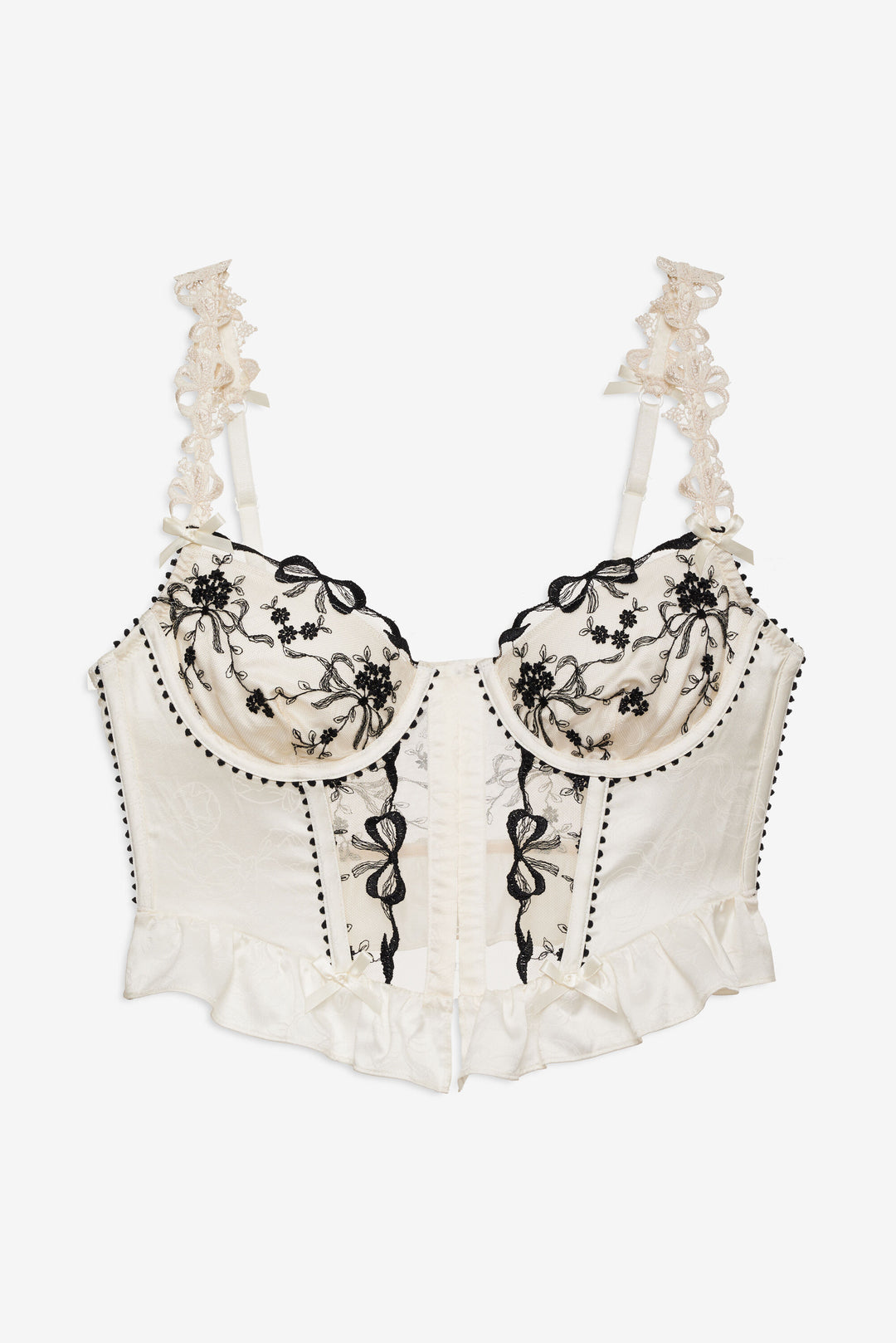 For Love and Lemons - Bow Time Bustier - Cream