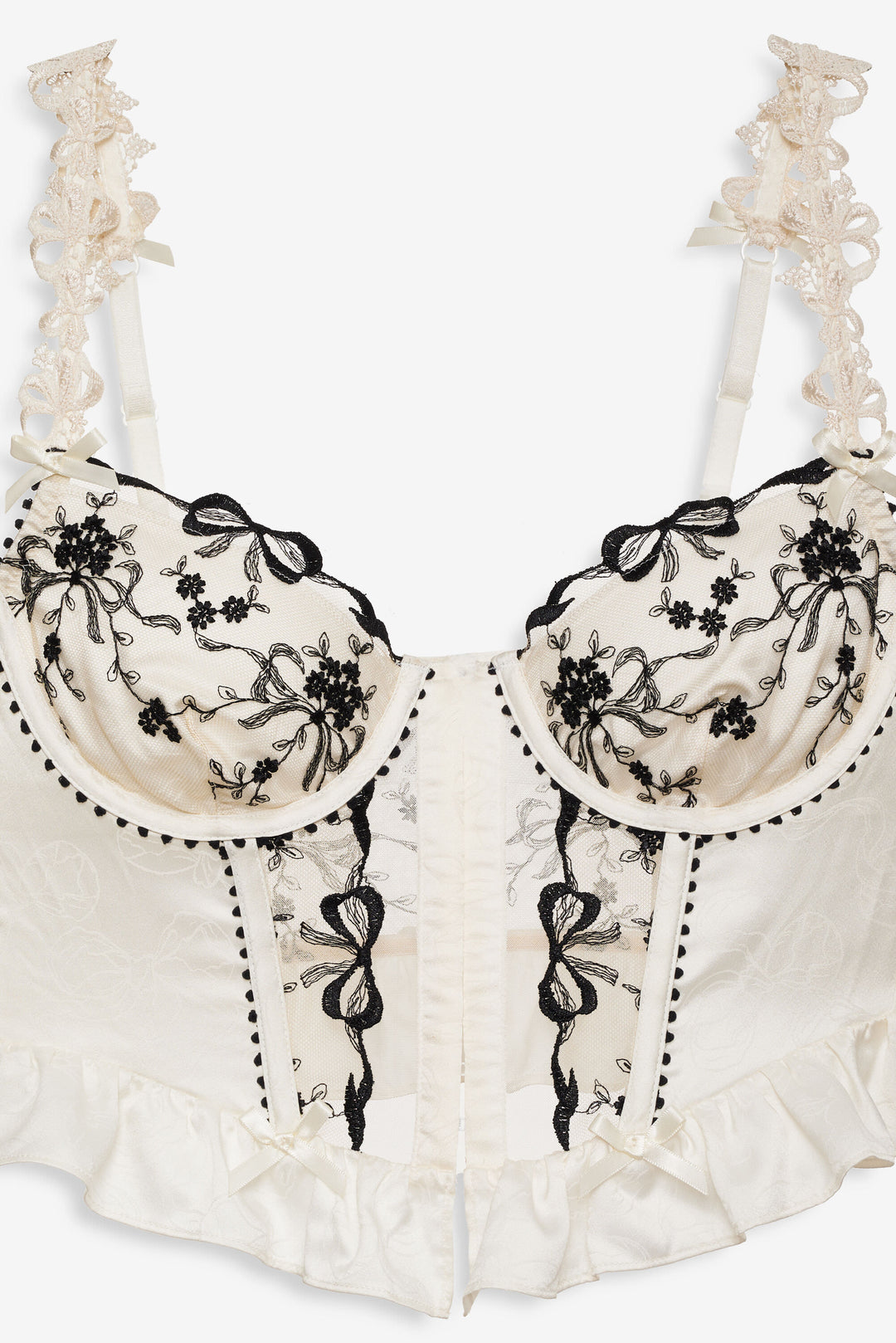 For Love and Lemons - Bow Time Bustier - Cream